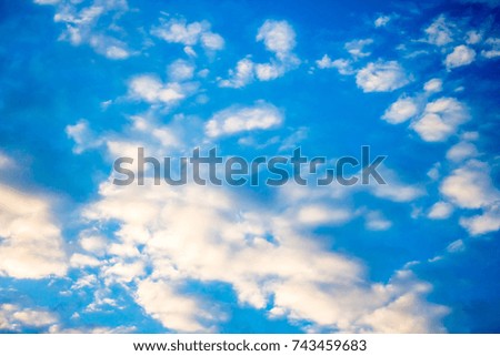 sky and cloud blue background