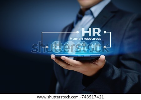 Human Resources HR management Recruitment Employment Headhunting Concept. Royalty-Free Stock Photo #743517421