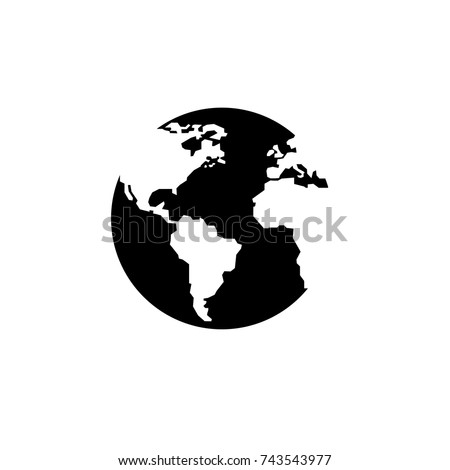earth icon, earth icon vector, in trendy flat style isolated on white background. earth icon image, earth icon illustration