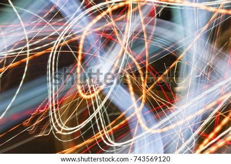 Abstract futuristic painting color texture with lighting effect. 