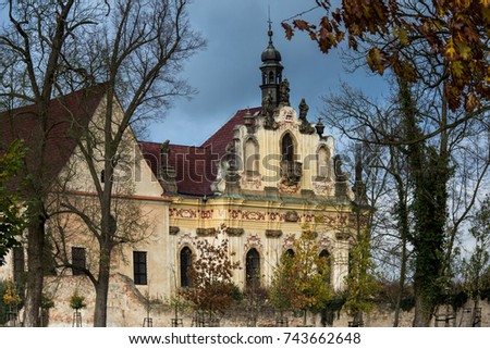 Church of the Holy Three Kings and the Chapel of St. Anne, Mnichovo Hradiste, Czech Republic