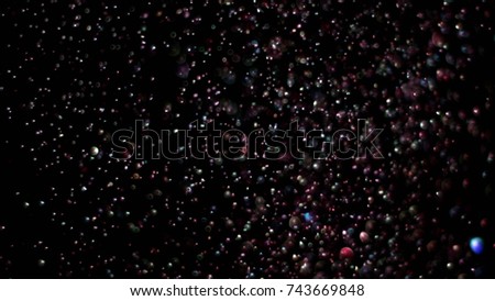 With the use of Realistic Glitter Exploding on Black Background. These clips are perfect for visual effects, compositing, and motion graphics. Use blending mode (screen).