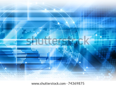 Abstract futuristic global background