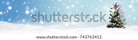 christmas banner panorama background Royalty-Free Stock Photo #743763412