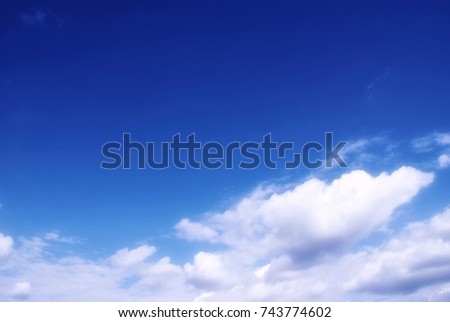 Blue sky for add text above