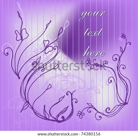 vector illustrated decorative mother's day greeting card