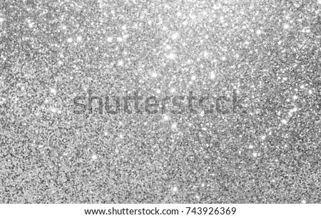 silver and white glitter texture christmas abstract background Royalty-Free Stock Photo #743926369