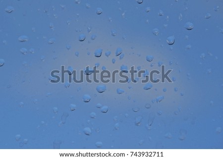 window with drops on it