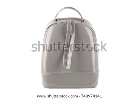 Grey silicone backpack