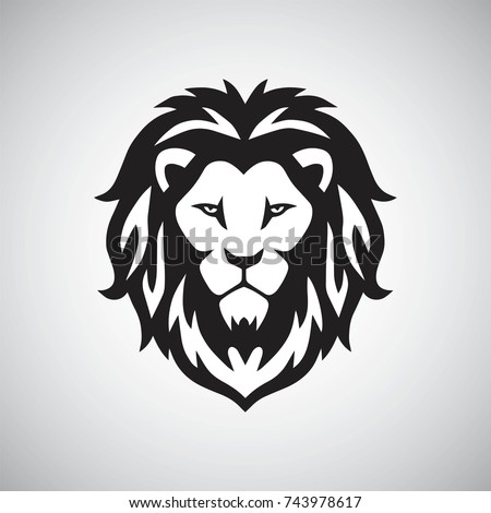 Lion Head Logo Vector Template Illustration Design Royalty-Free Stock Photo #743978617