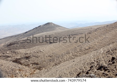 Desert  The Dead Sea Mountains Desert dunes landscape