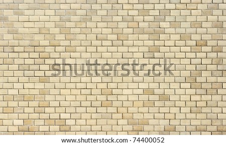 High resolution cream brick wall texture Royalty-Free Stock Photo #74400052