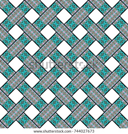 Colorful seamless striped ornament for textile, design and backgrounds