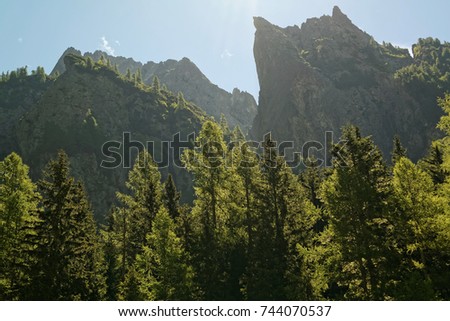 Italian alps, mountains in the valley called Val Codera, Valtellina, Italy, Europe
