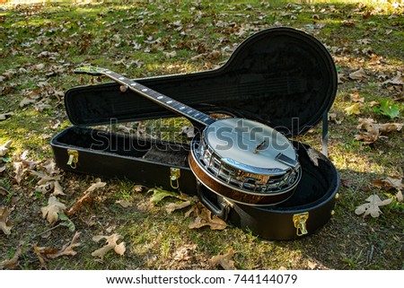 Banjo in the Case Royalty-Free Stock Photo #744144079