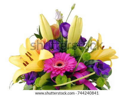 bouquet of flowers happy birthday