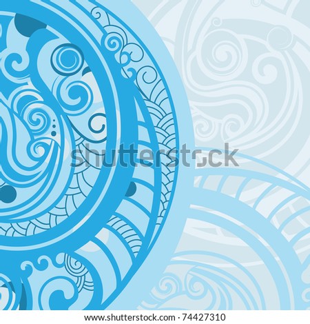 vector abstract background in blue