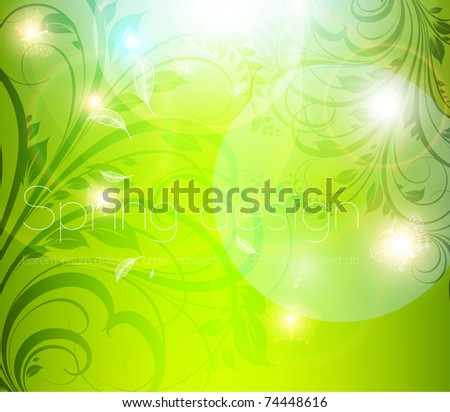 Abstract spring floral background. eps 10.