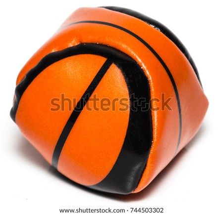 The Basketball souvenir isolated on white background.
