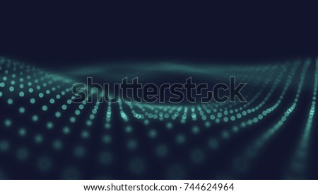 Abstract wave background. Connection dots structure. Polygonal abstract background. Plexus concept art. Royalty-Free Stock Photo #744624964