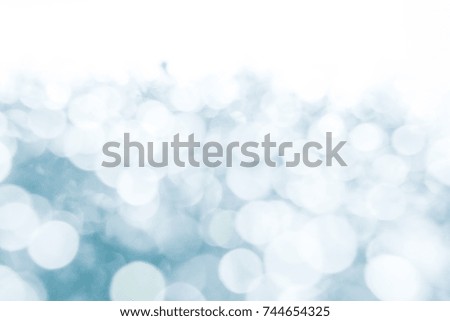 abstract blue background with blur bokeh light effect for Christmas background
