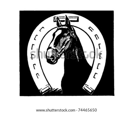 The Winning Horse - Retro Ad Art Illustration