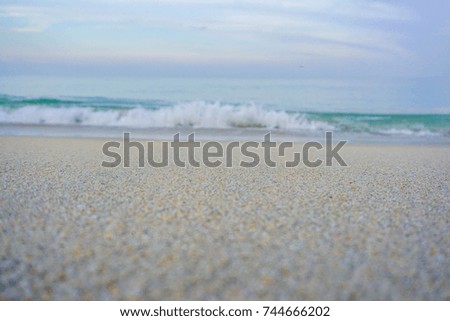 partially blur of beach. sand and beach.ocean.