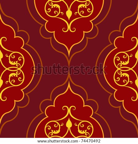 Seamless red vector texture. Clipping mask is used.