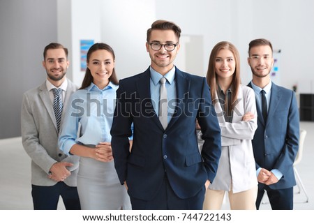 Group of people in office Royalty-Free Stock Photo #744722143