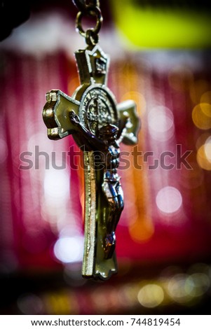 pendant in the form of a cross with Jesus Christ 