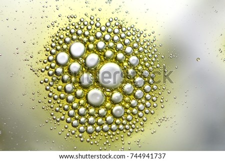 An abstract background of water bubbles filling the frame