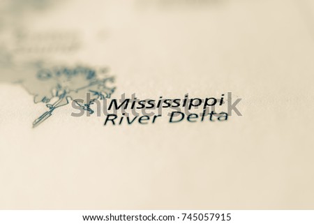 Mississippi River Delta, Louisiana, USA.