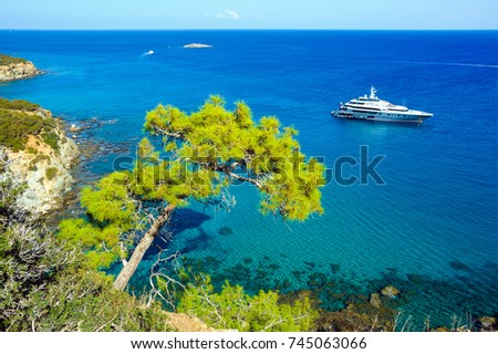 Akamas peninsula national reserve, Cyprus, Paphos district Royalty-Free Stock Photo #745063066