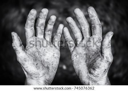 Hard-working hands Royalty-Free Stock Photo #745076362