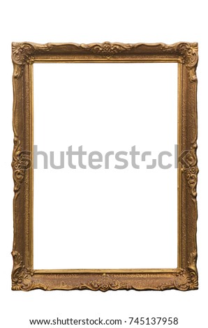 Vintage frame isolated on white