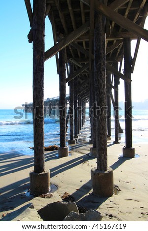 San Simeon pier , Big Sur, California, USA