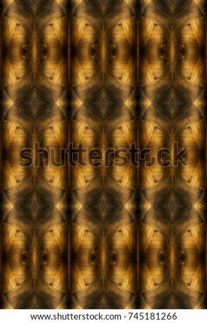 The texture of black gold. Abstract fractal. Fractal art background for creative design. Decoration for wallpaper desktop, poster, cover booklet, card. Psychedelic.