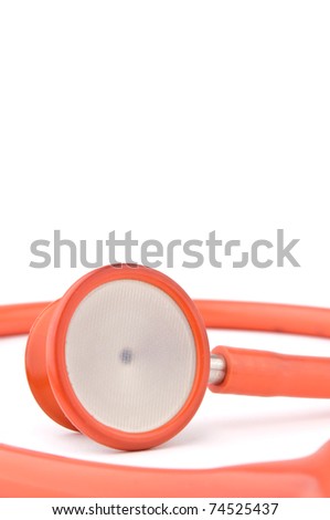 Stethoscope isolated over white background