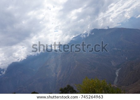 Landscape of Andes Mountains (Peru)
