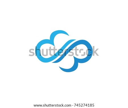 Cloud logos vector