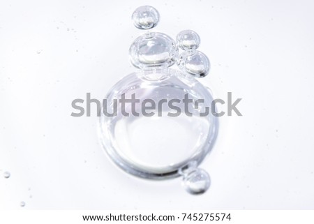 isolated group of bubbles on white background  Royalty-Free Stock Photo #745275574