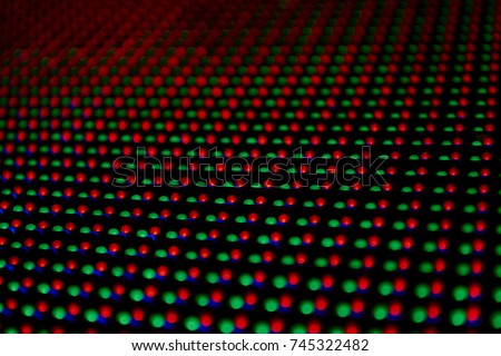 Abstract green and red digital monitor