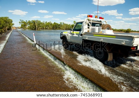 Road Flooding in the Outback