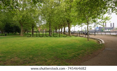 Photo from famous village of Greenwich with beautiful scattered clouds, London, United Kingdom                      