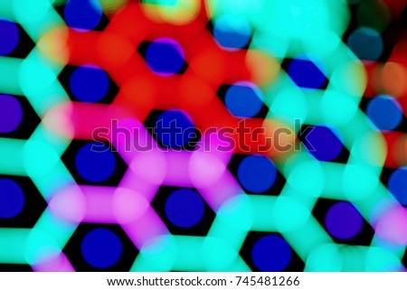 Abstract Light Bokeh Background, Abstract blurred light element that can be used for cover decoration or background, Background screen technology LED modern and beautiful.