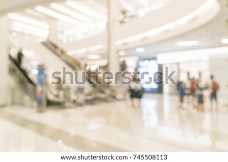 abstract blur and defocused luxury shopping mall and retail store for background