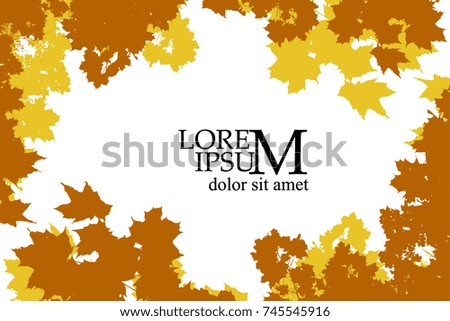 background maple leaves. Vector