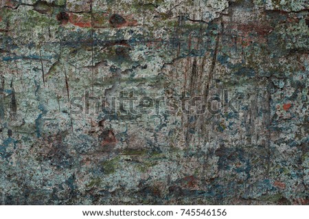 Abstract multicolor grunge background with abstract colored texture. Various color pattern elements. Old vintage scratches, stain, paint splats, brush strokes, dots, spots. Weathered wall backdrop