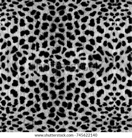 Textured leopard pattern