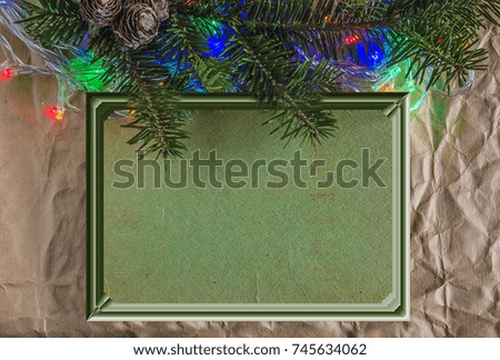 retro christmas greeting card template